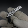RE9 Leon Tactical Axe Requiem Revolver Metal Keychain