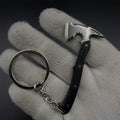 RE9 Leon Tactical Axe Requiem Revolver Metal Keychain