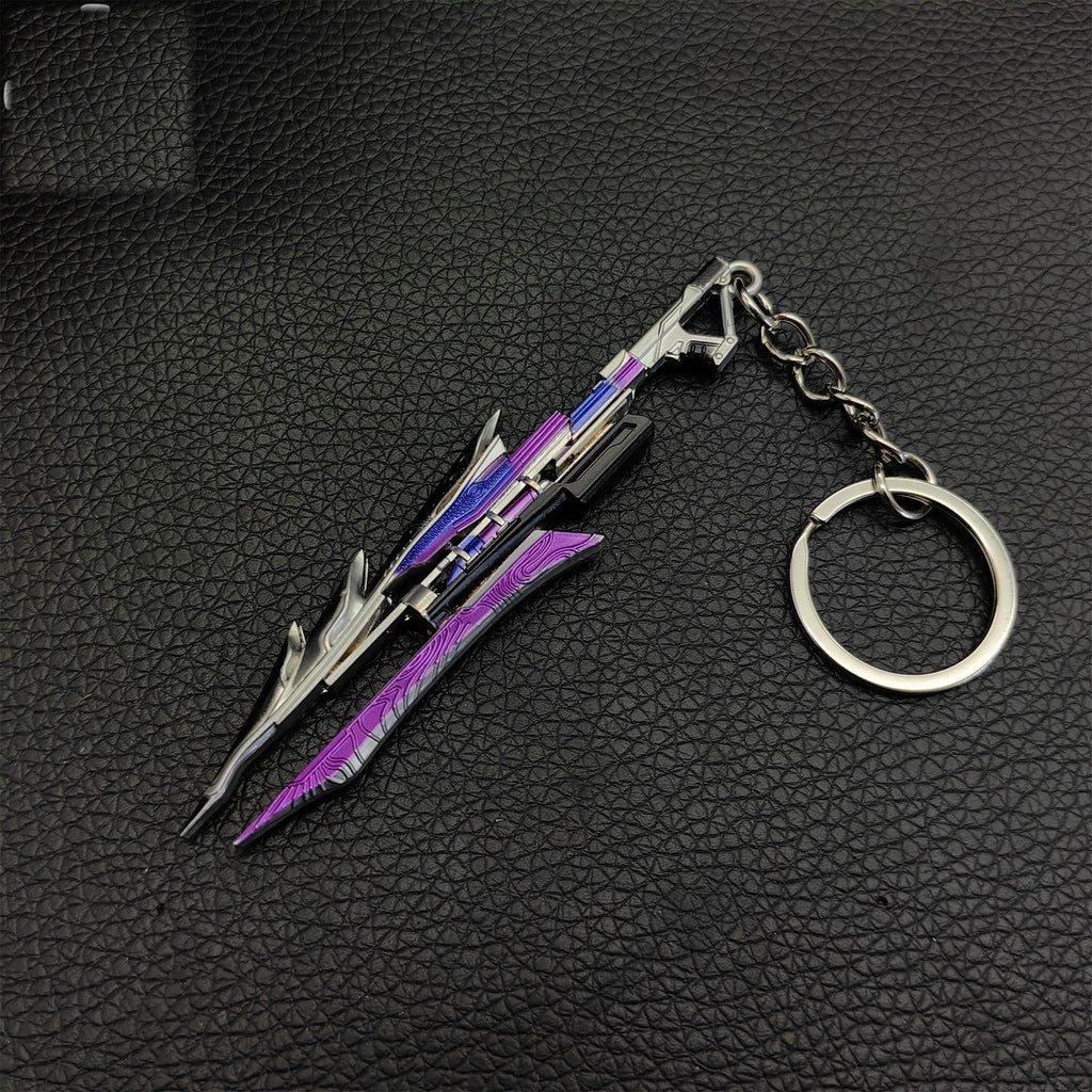 Mini Ruin of Crystal Phoenix Metal Keychain
