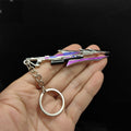 Mini Ruin of Crystal Phoenix Metal Keychain
