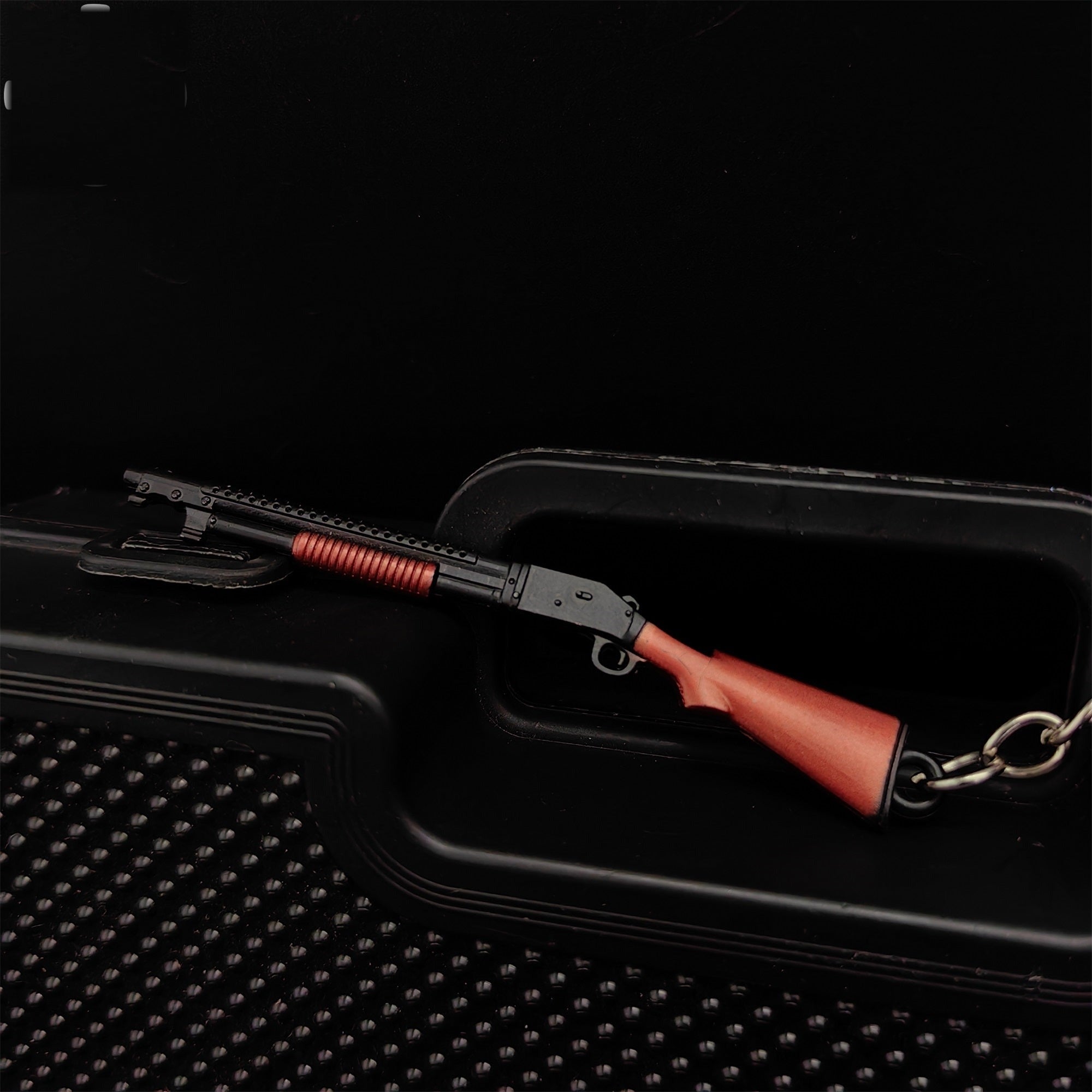 Tiny S1897 Shotgun Model Metal Keychain