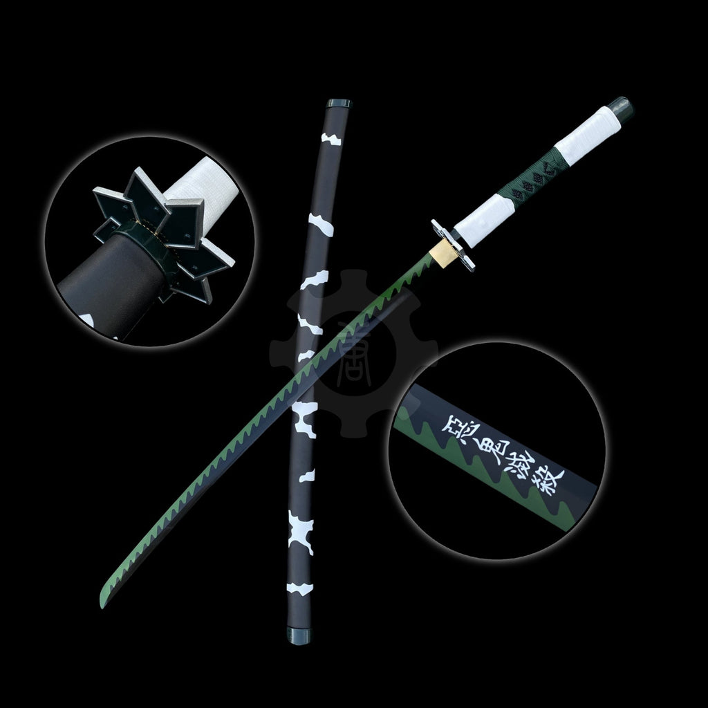 Sanemi Shinazugawa Wind Breathing Nichirin Sword Katana For Collection