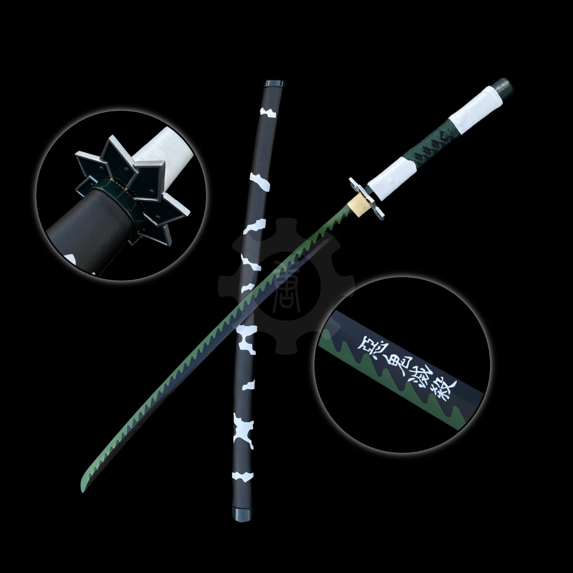 Sanemi Shinazugawa Wind Breathing Nichirin Sword Katana For Collection