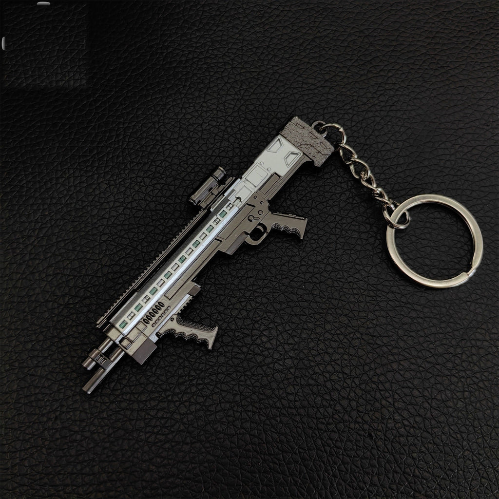 Game Gun SG-8S Shotgun Model Metal Keychain