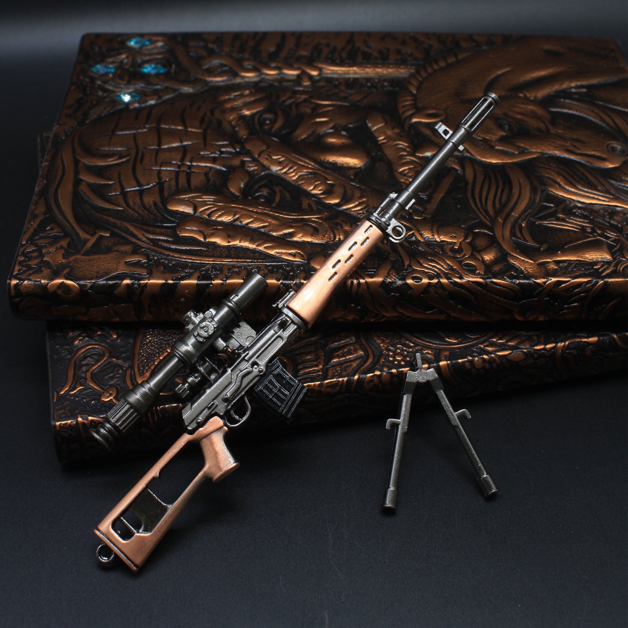 SVD Dragunov Sniper Metal Miniature Rifle 17CM/6.7"