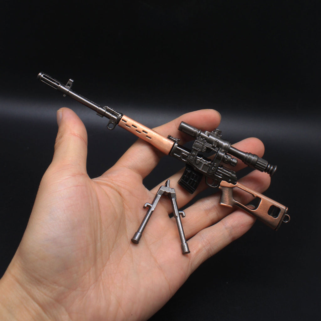 SVD Dragunov Sniper Metal Miniature Rifle 17CM/6.7"