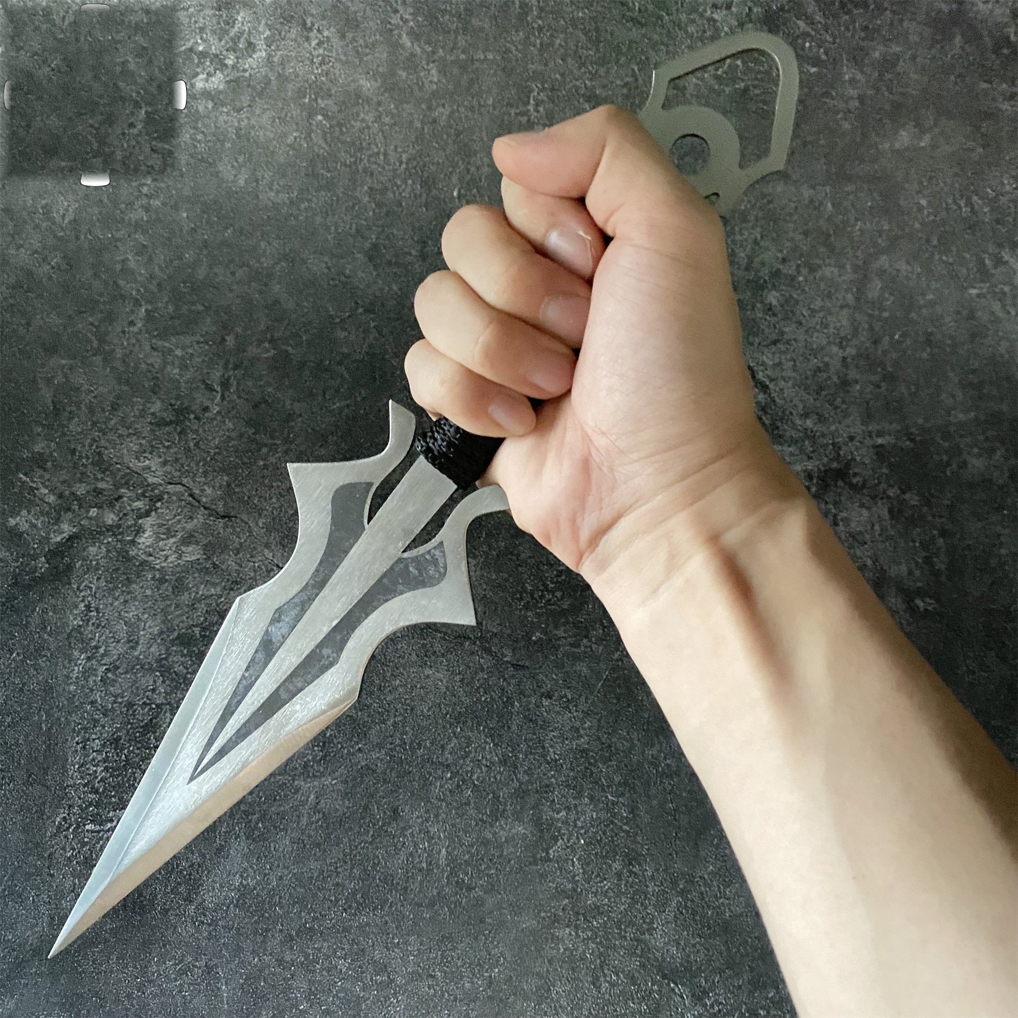 Hand-Forged Steel MK Scorpion Kunai Unboxing Knife