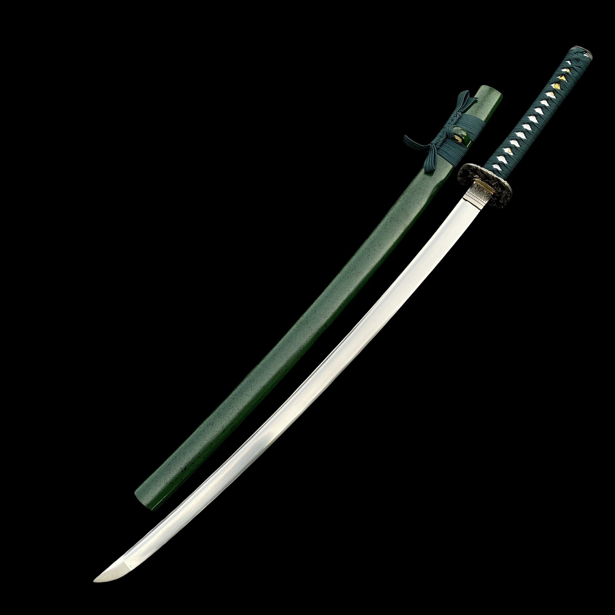 Japanese Samurai Katana-Green Dragon