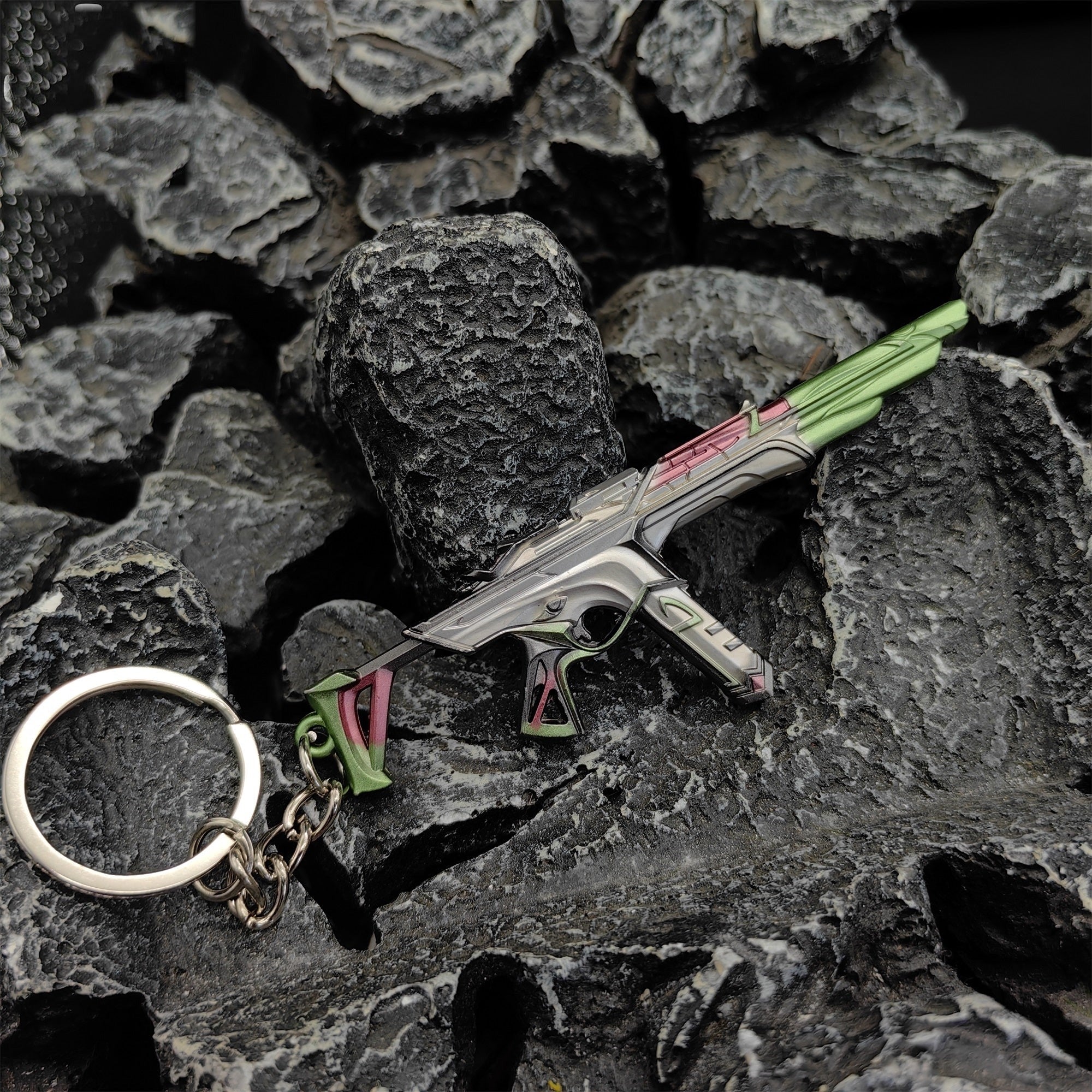 Mini Sentinels of Light Spectre Gun Keychain Metal Pendant