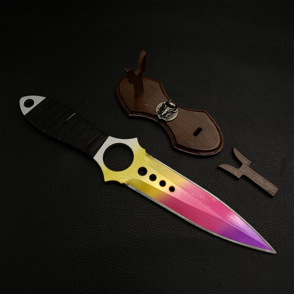 Metal Skeleton Knife Fade Skin Replica Game Prop