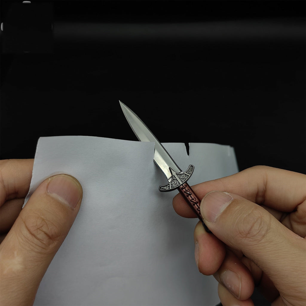 Skyrim Steel Dagger Mini Metal Replica EDC Knife