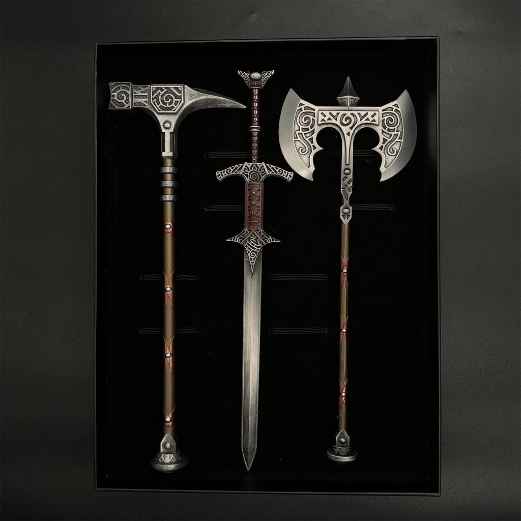 Armes en Acier Skyrim 1/6 – Série Skyforged, Répliques Métal