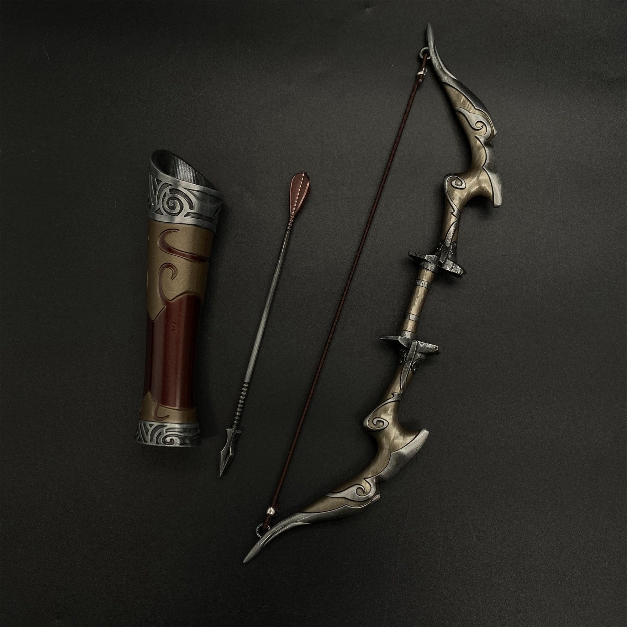 Skyrim Nightingale Bow Metal Miniature