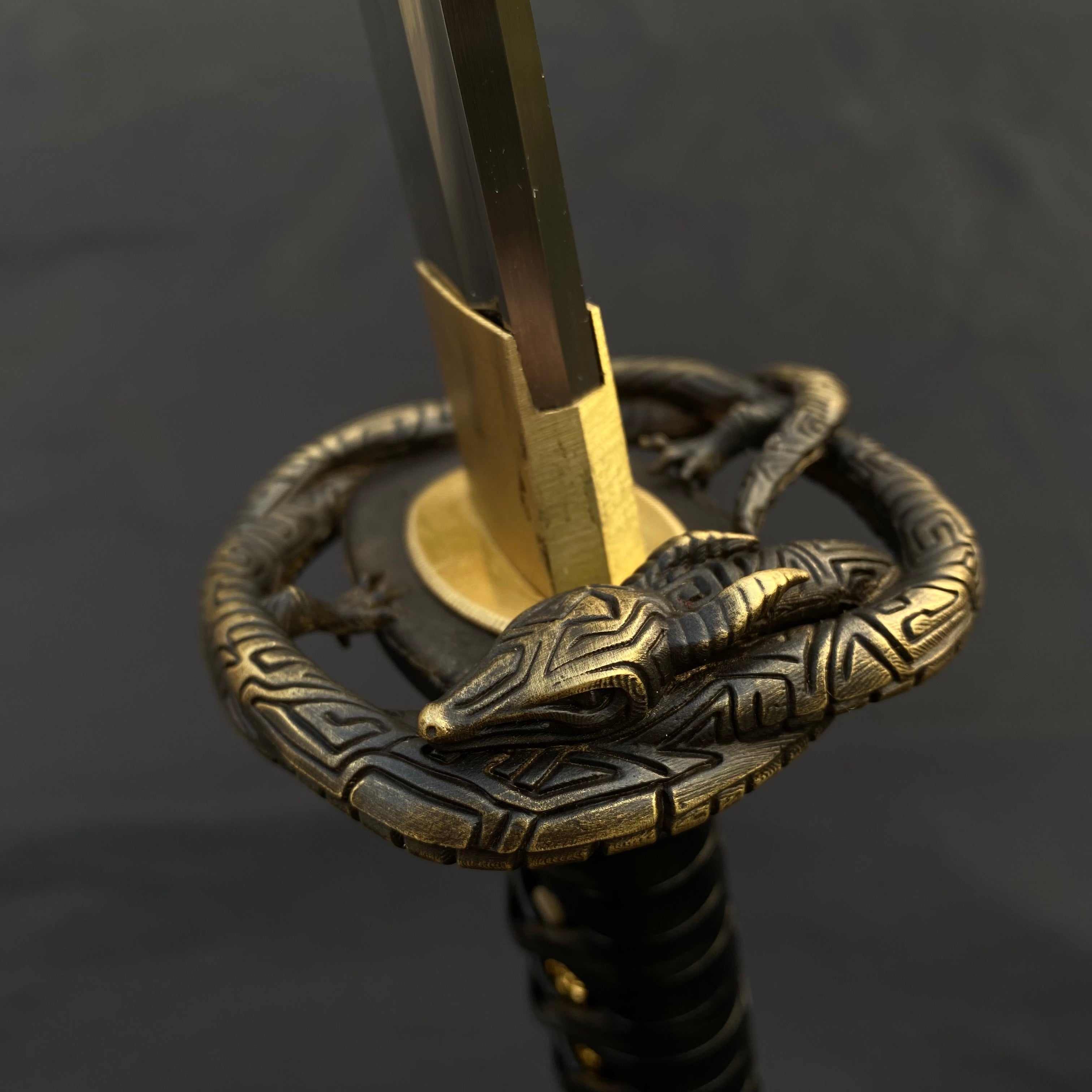 Skyrim Katana Blade Sword Akaviri Sword Manganese Steel IRL Replica