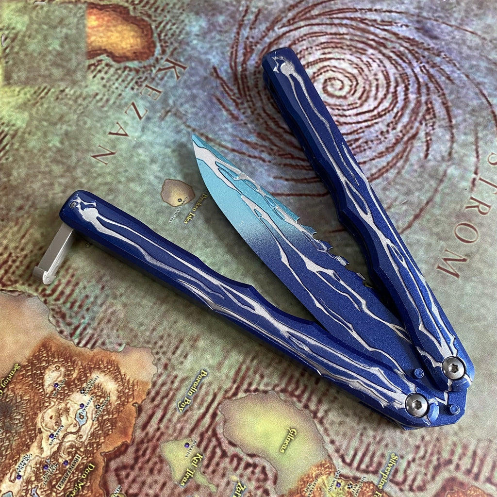 Balisong Inspiré du Couteau Smite (Valorant)