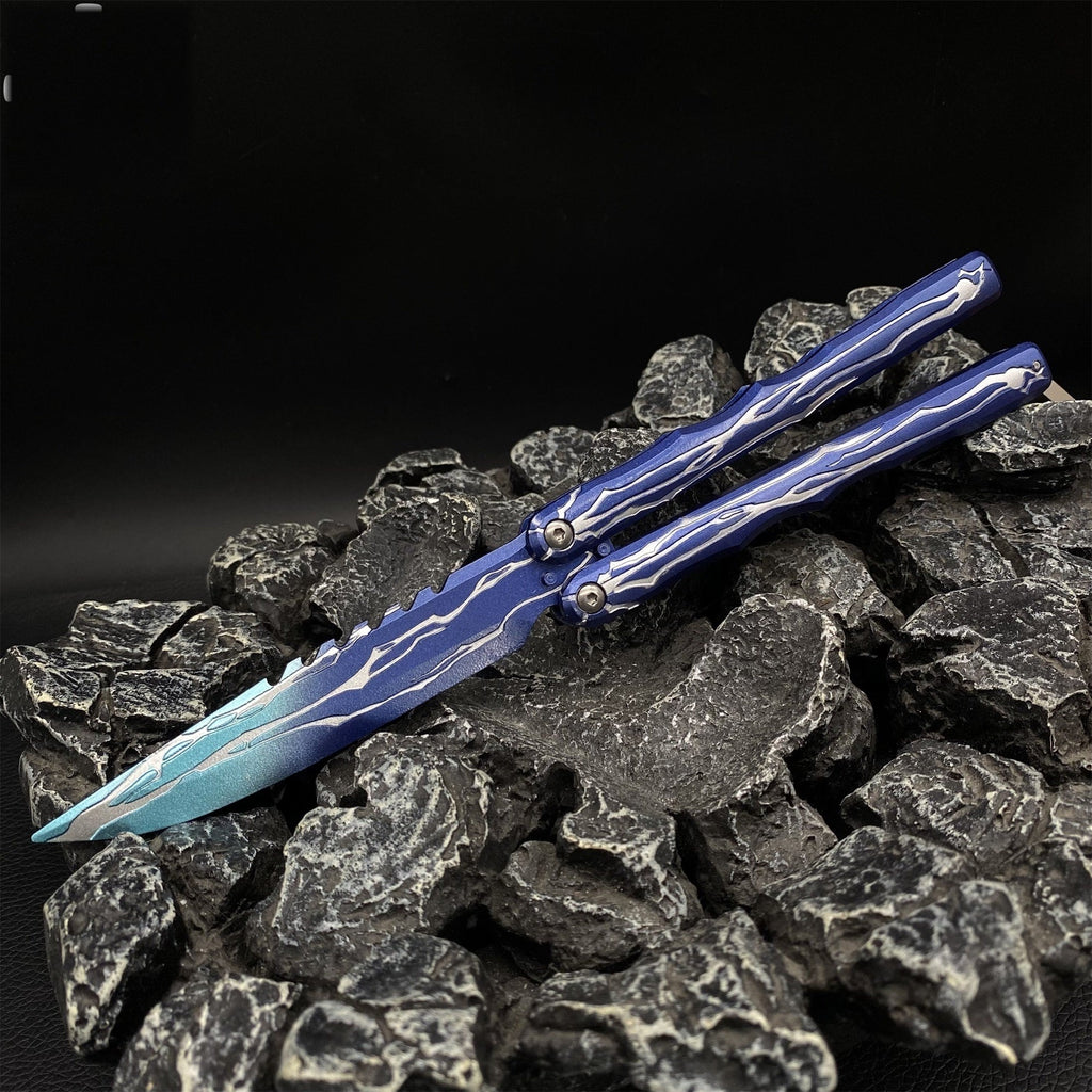 Balisong Inspiré du Couteau Smite (Valorant)