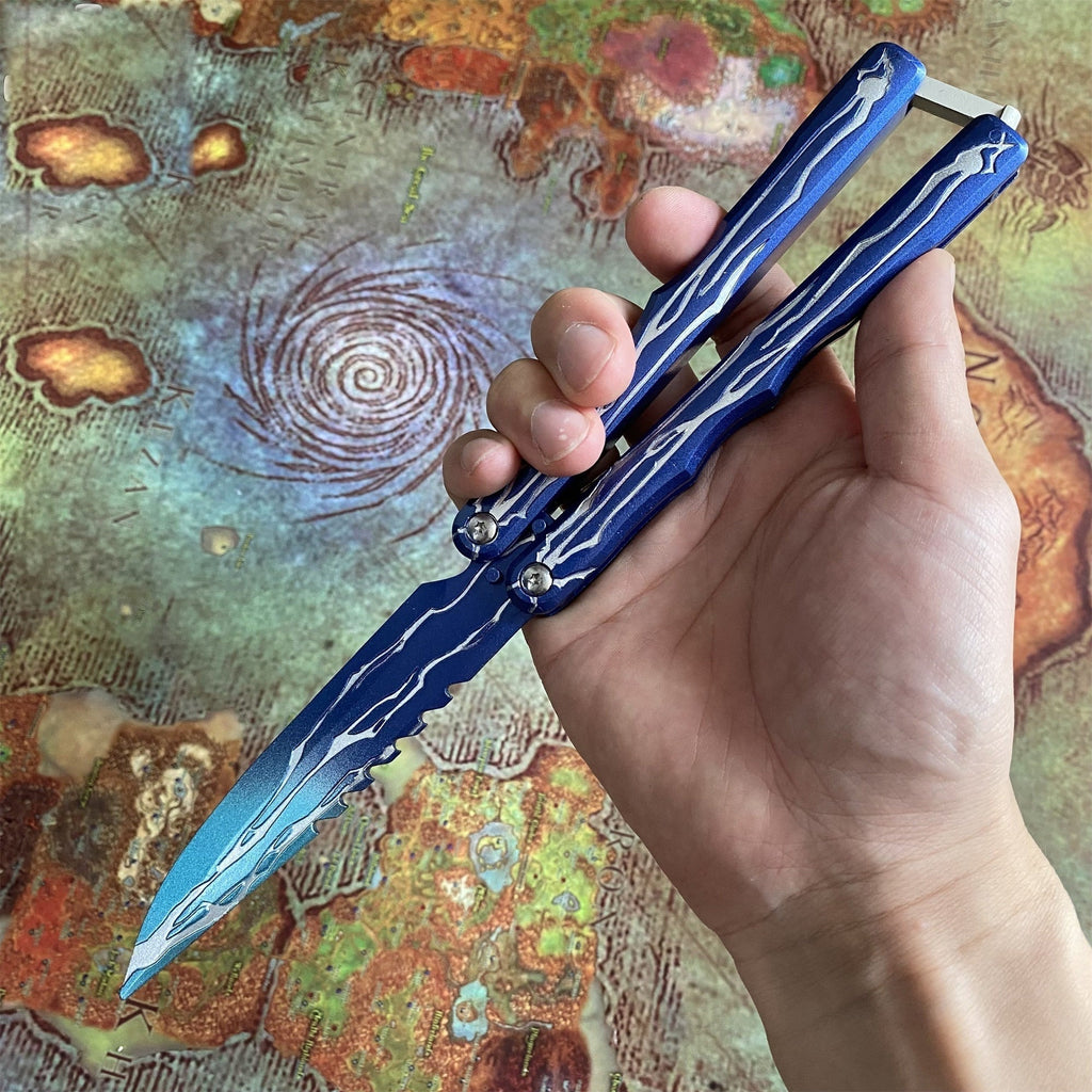 Balisong Inspiré du Couteau Smite (Valorant)