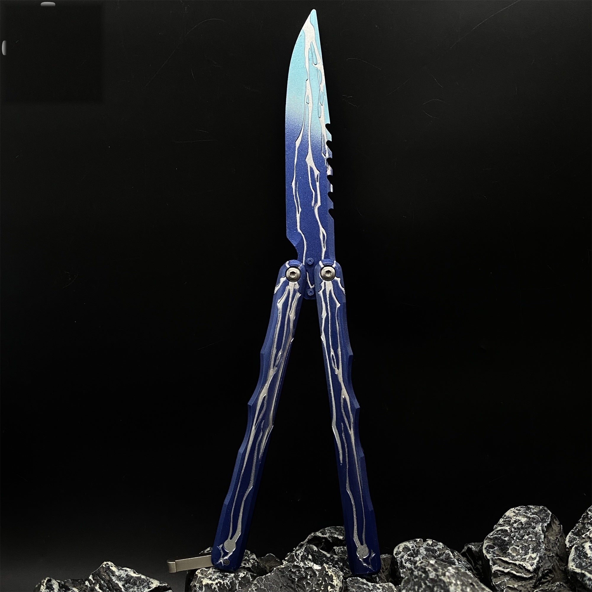 Balisong Inspiré du Couteau Smite (Valorant)