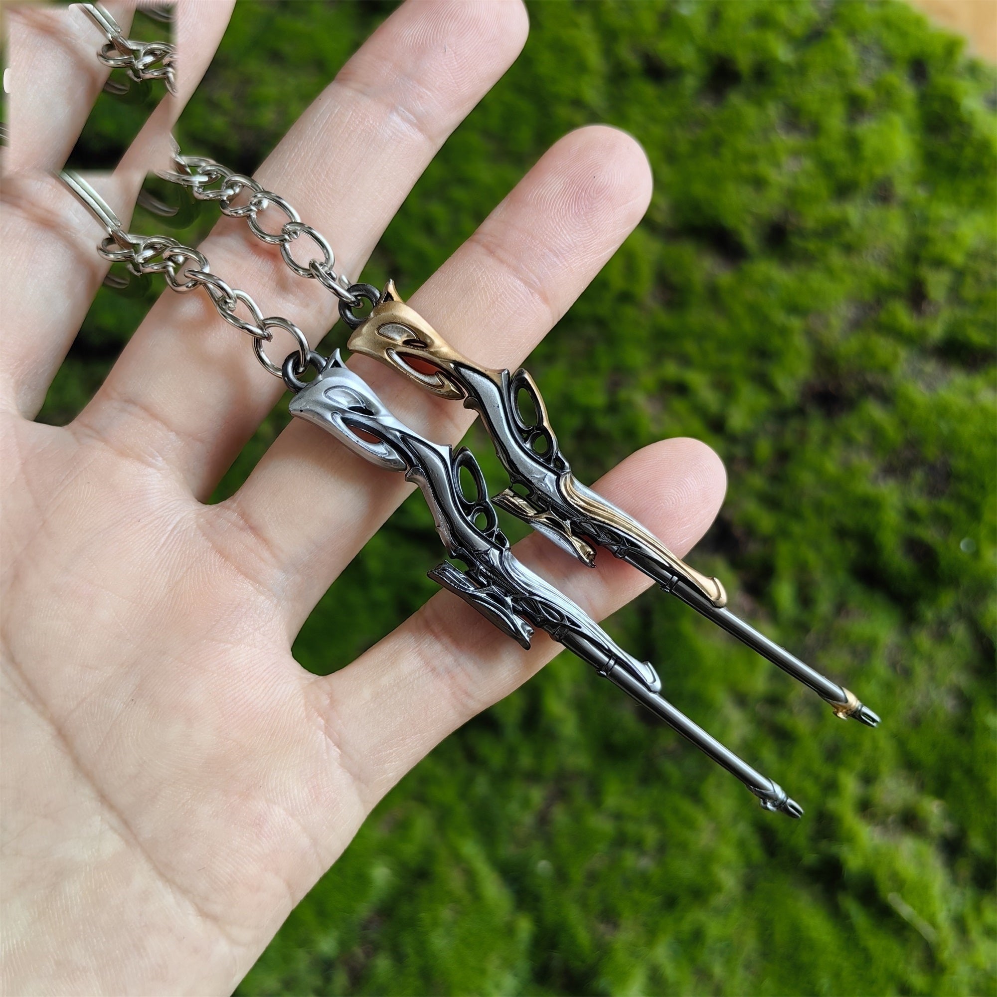Metal Sovereign Marshal Gun Tiny KeyChain Pendant