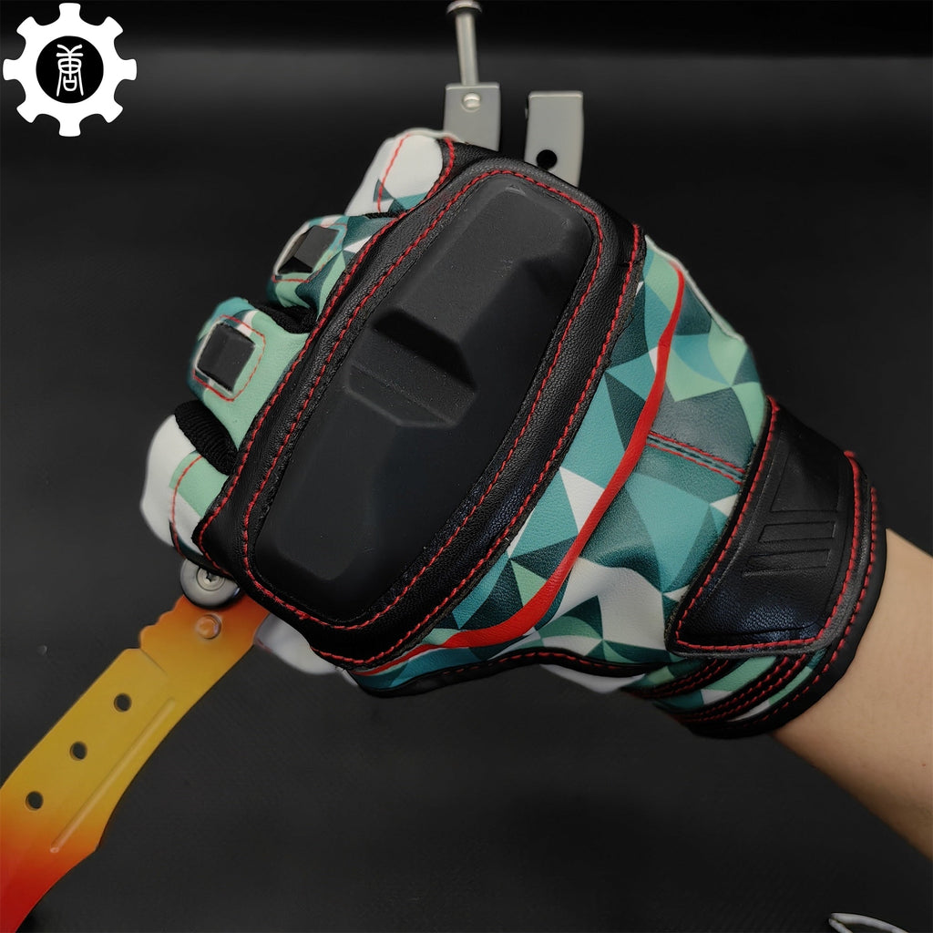Spearmint Moto Gloves A Pair Game Cosplay Prop