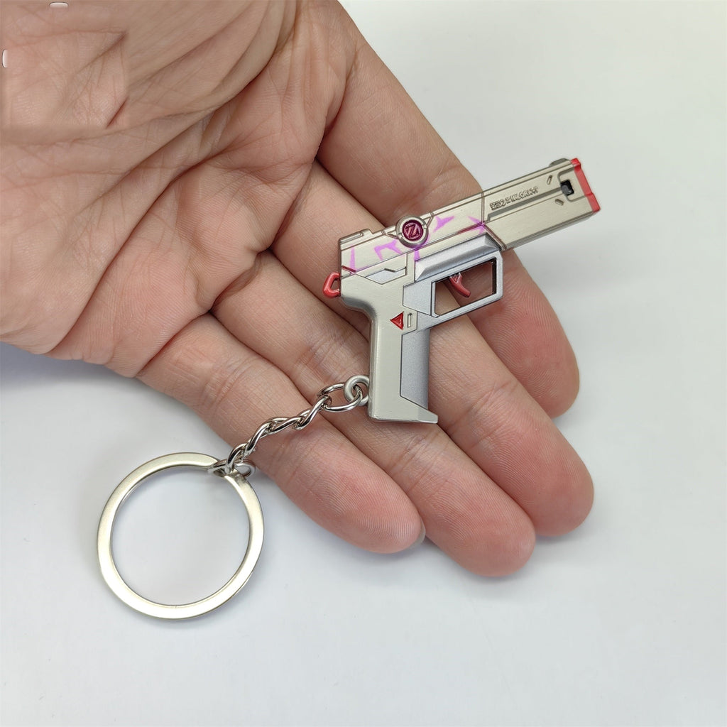 Tiny Spectrum Classic Pistol Gun Metal Keychain