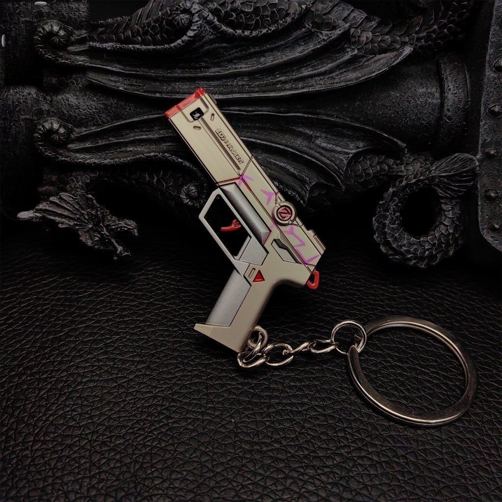 Tiny Spectrum Classic Pistol Gun Metal Keychain