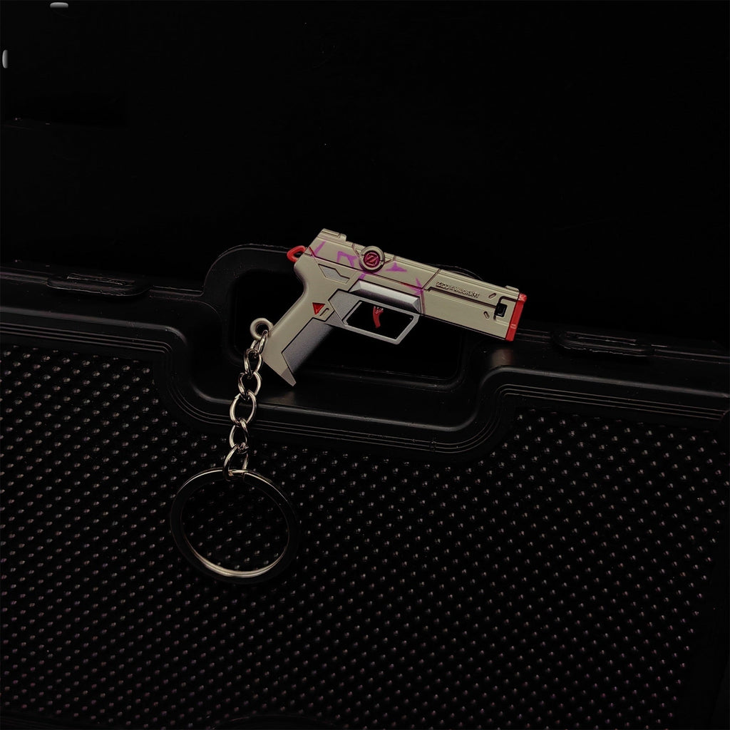 Tiny Spectrum Classic Pistol Gun Metal Keychain