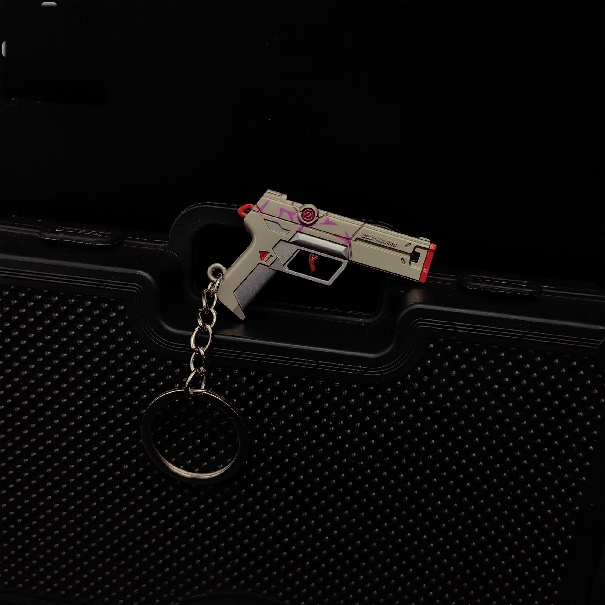 Tiny Spectrum Classic Pistol Gun Metal Keychain