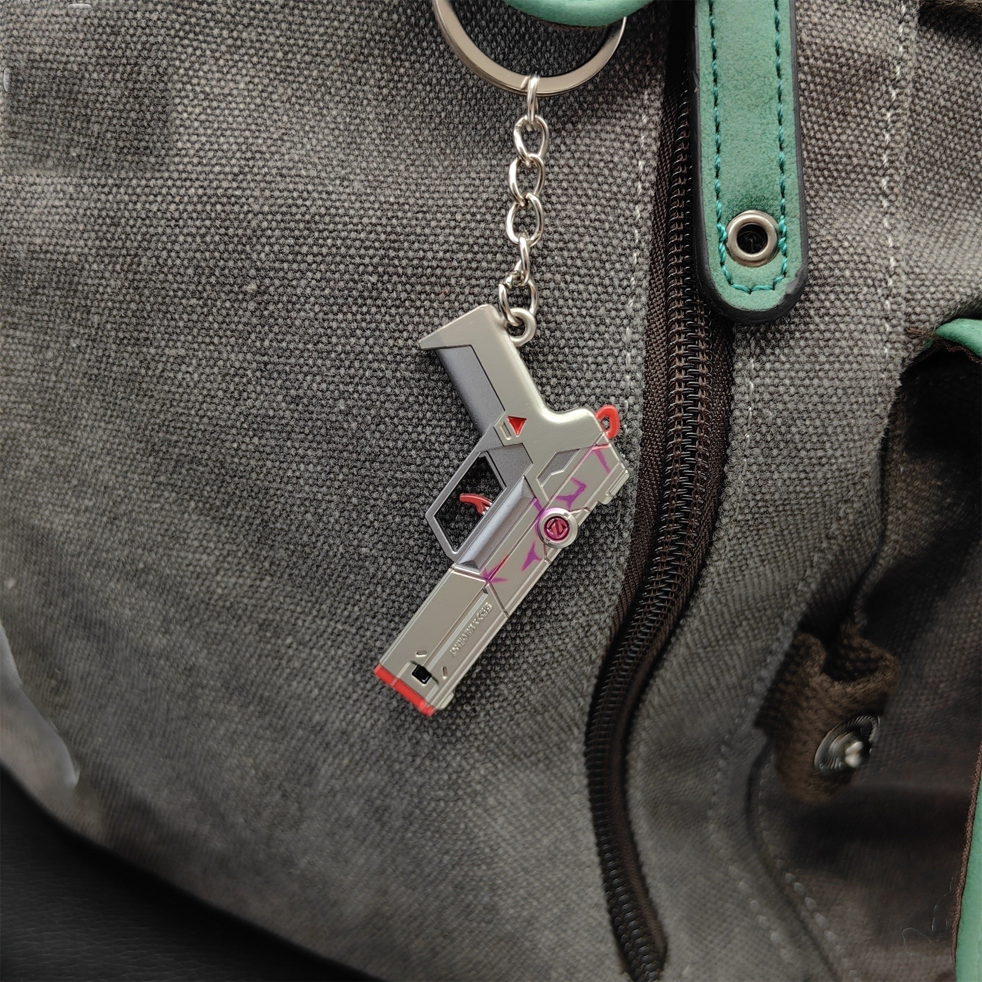 Tiny Spectrum Classic Pistol Gun Metal Keychain