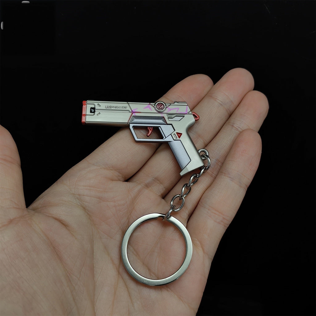 Tiny Spectrum Classic Pistol Gun Metal Keychain