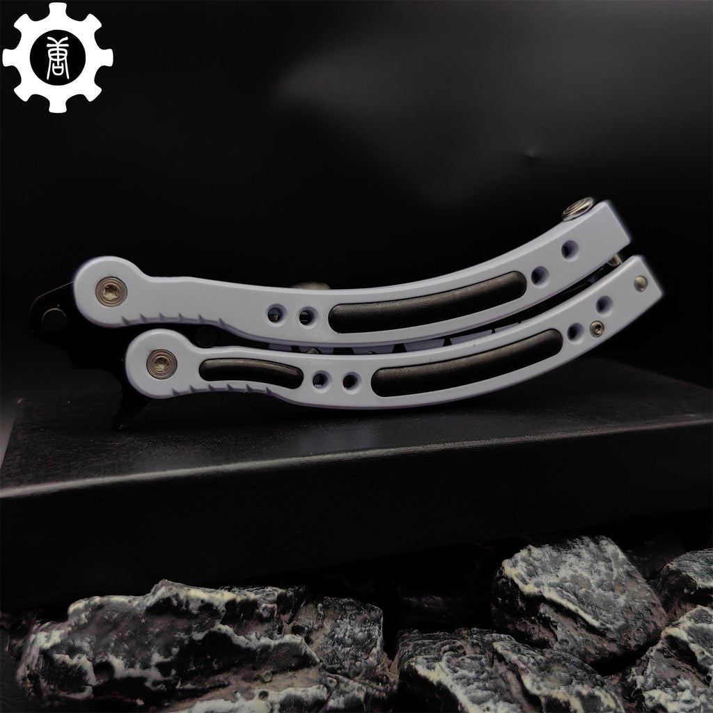 Spitfire Shark Bomber Metal Balisong Game Butterfly Knife 