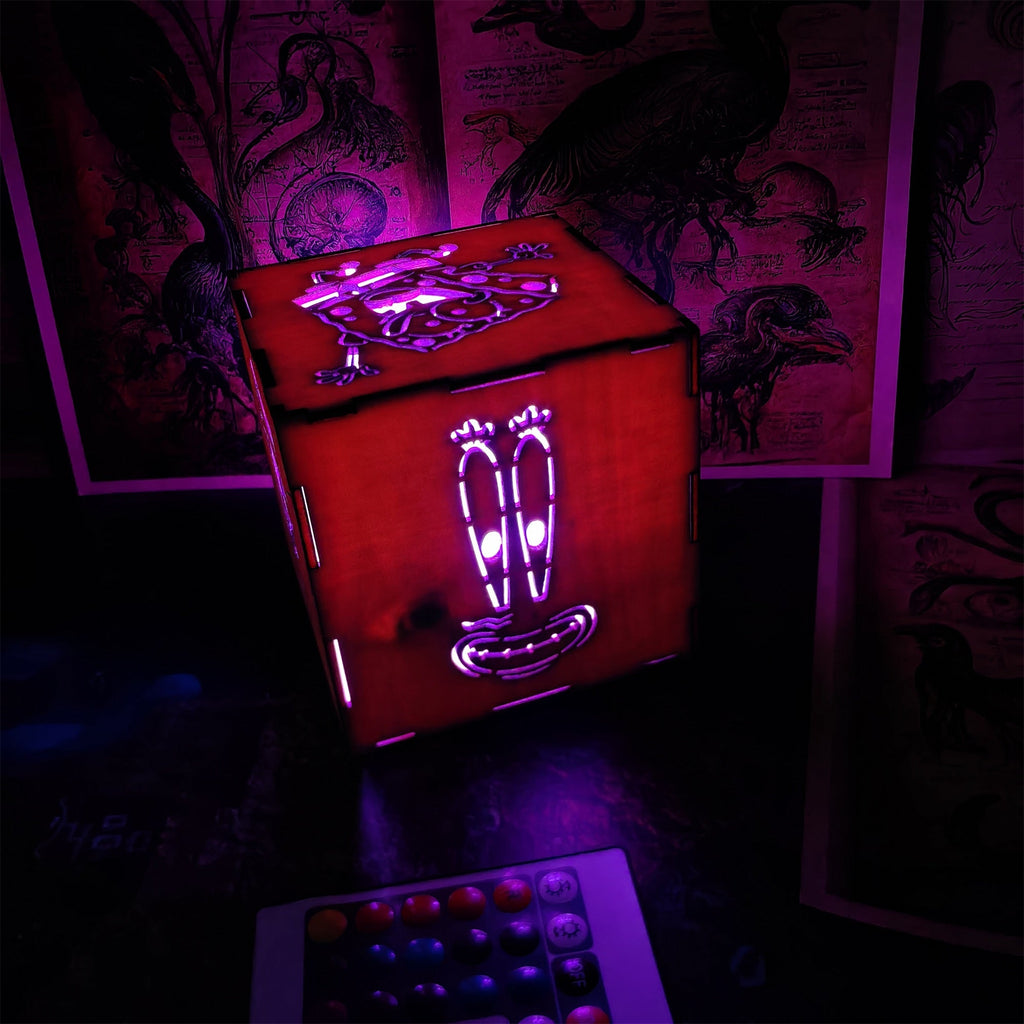 Handmade SpongeBob Wooden Lantern Night Light