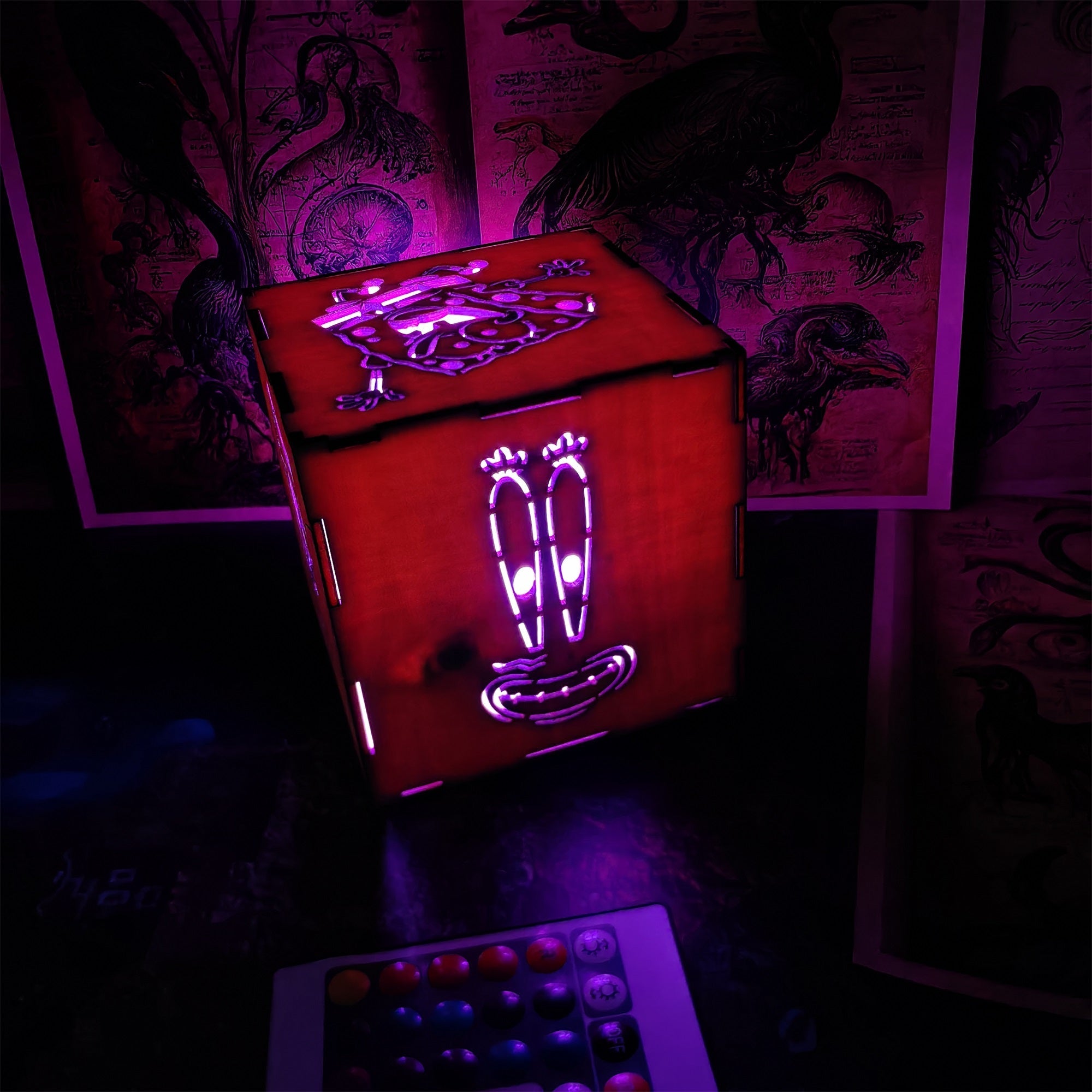 Handmade SpongeBob Wooden Lantern Night Light