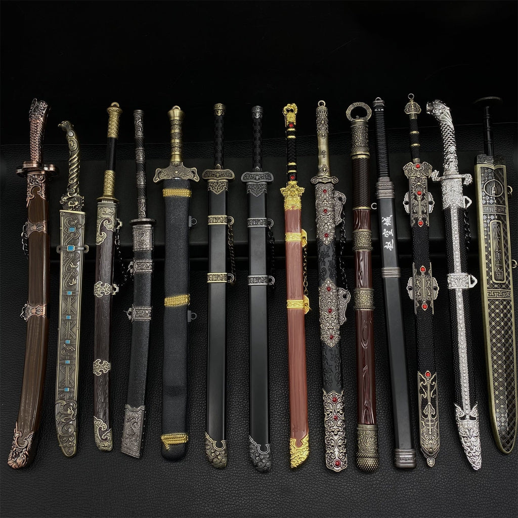 Chinese Style Swords Metal Tiny Sword Replicas