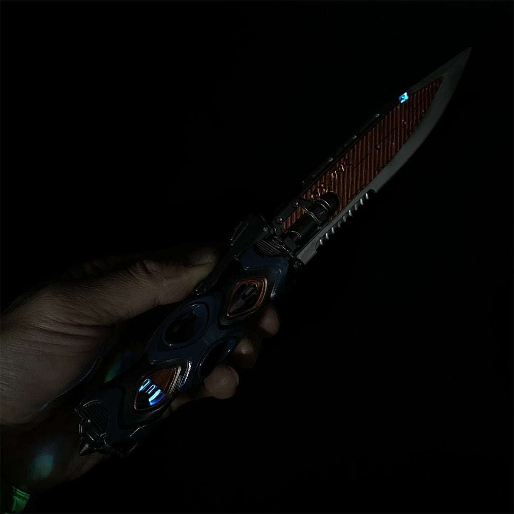 Metal LED Light Tactical Knife Life Replica
