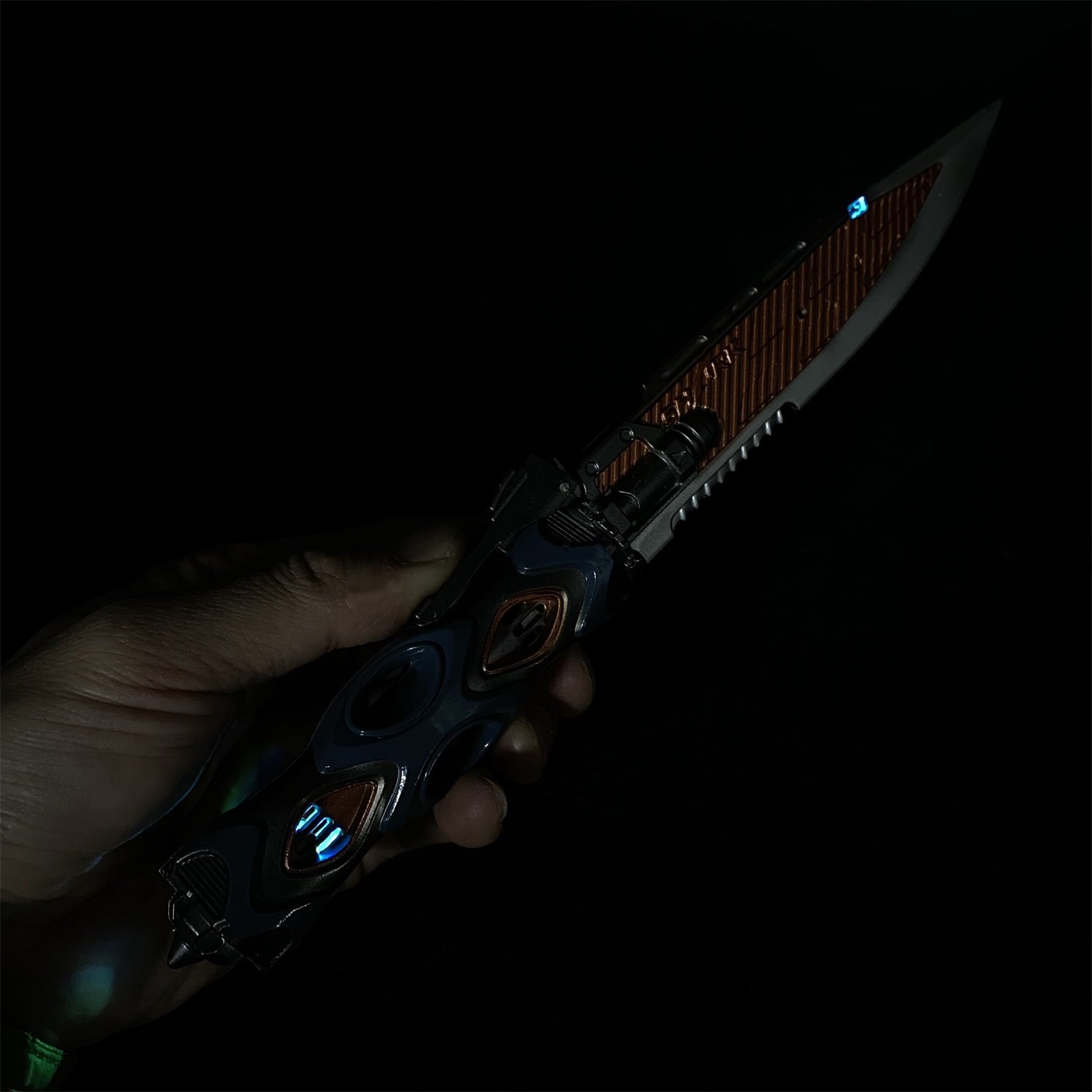 Metal LED Light Tactical Knife Life Replica