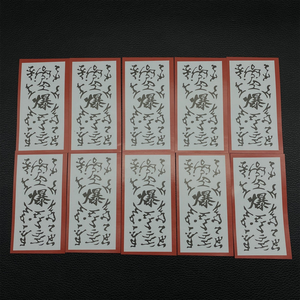 10PCS Ninja Explosive Tags Sticker