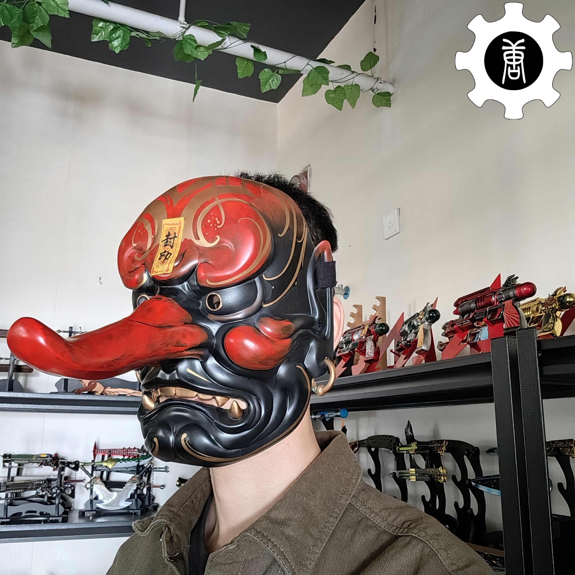 3D Printed Tengu Mask Japanese Style Wearable Mask Cosplay Prop