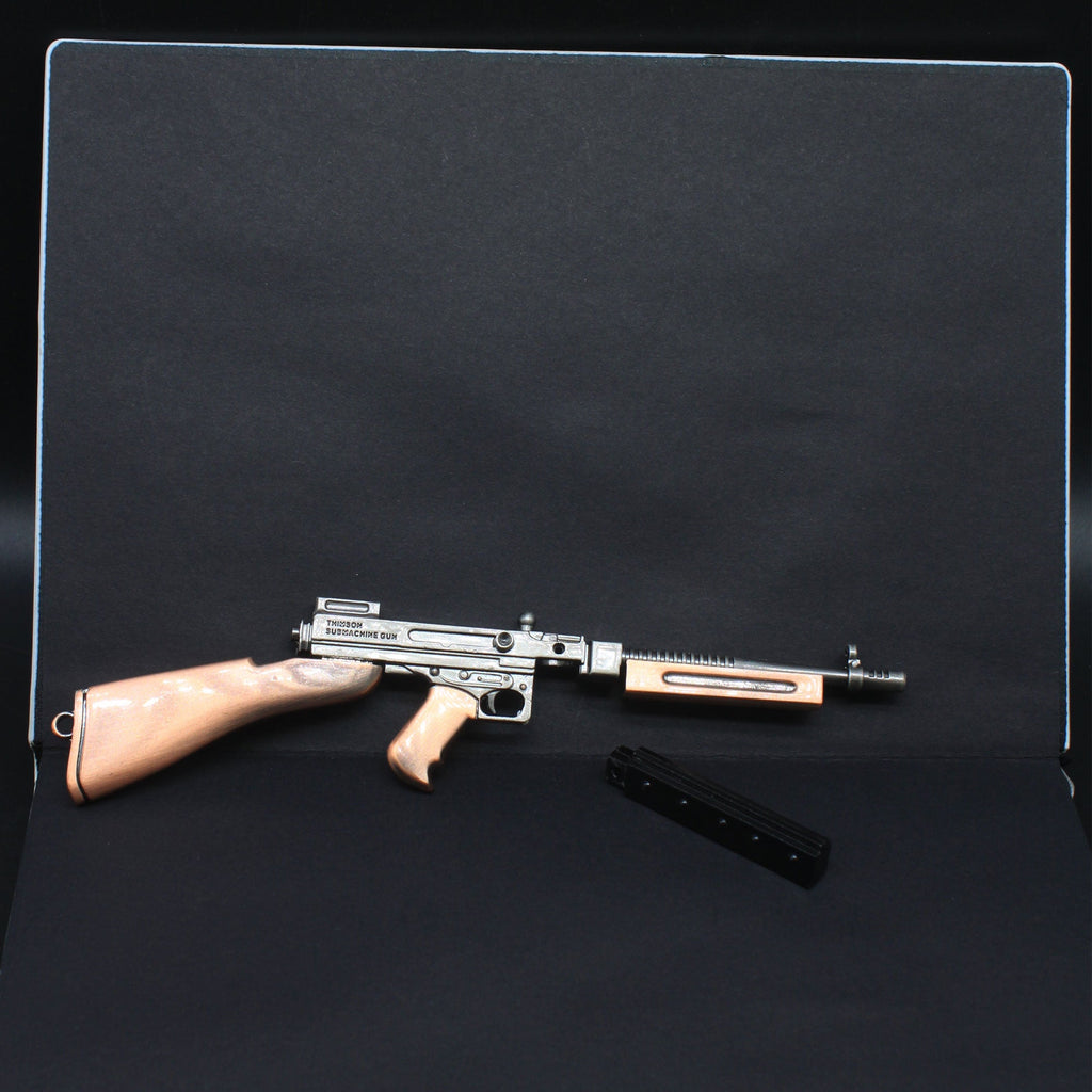 Thompson Submachine Miniature Metal SMG Gun 16.5CM/6.5"