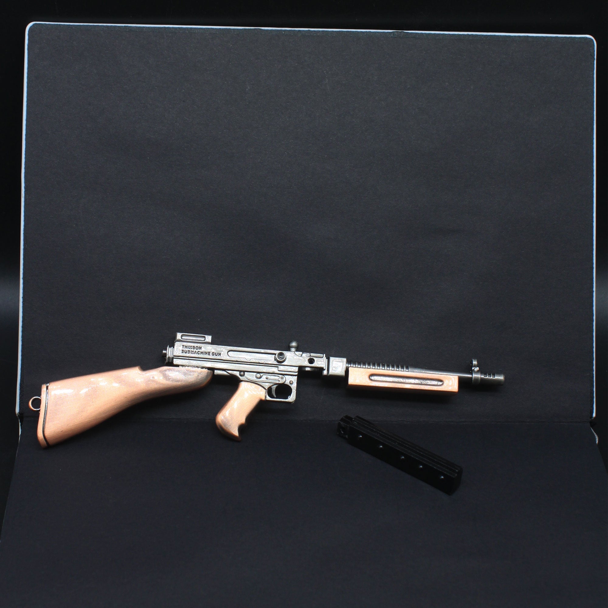Thompson Submachine Miniature Metal SMG Gun 16.5CM/6.5"