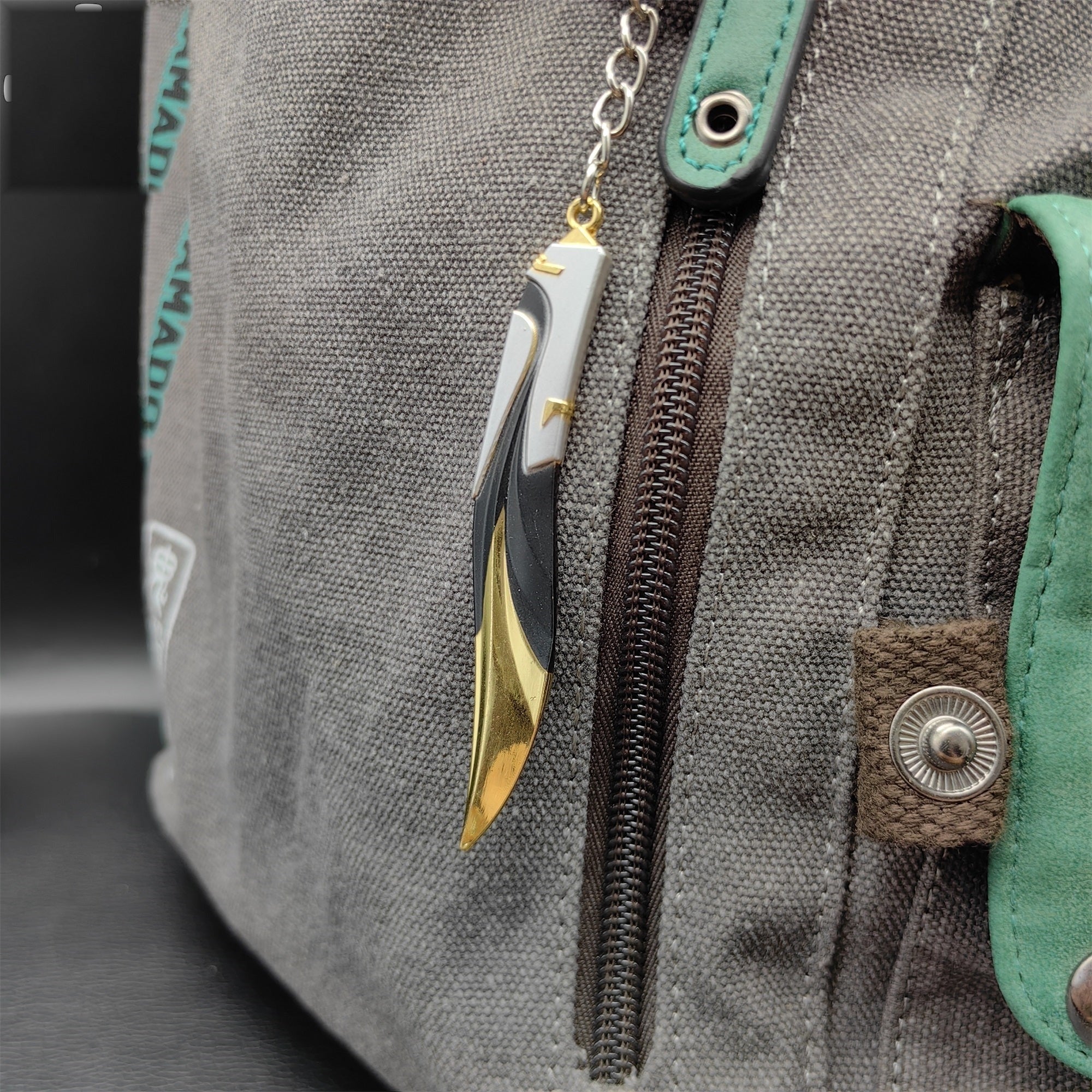 Mini Tilde Knife Tiny Keychain Metal Pendant 2 In 1 Pack