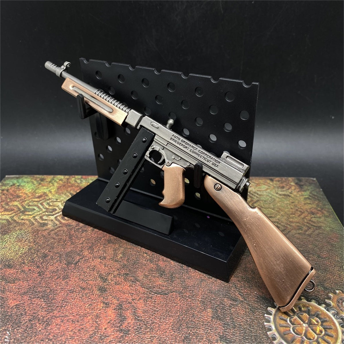 Mini Réplique Métal SMG Thompson – 16,5 cm