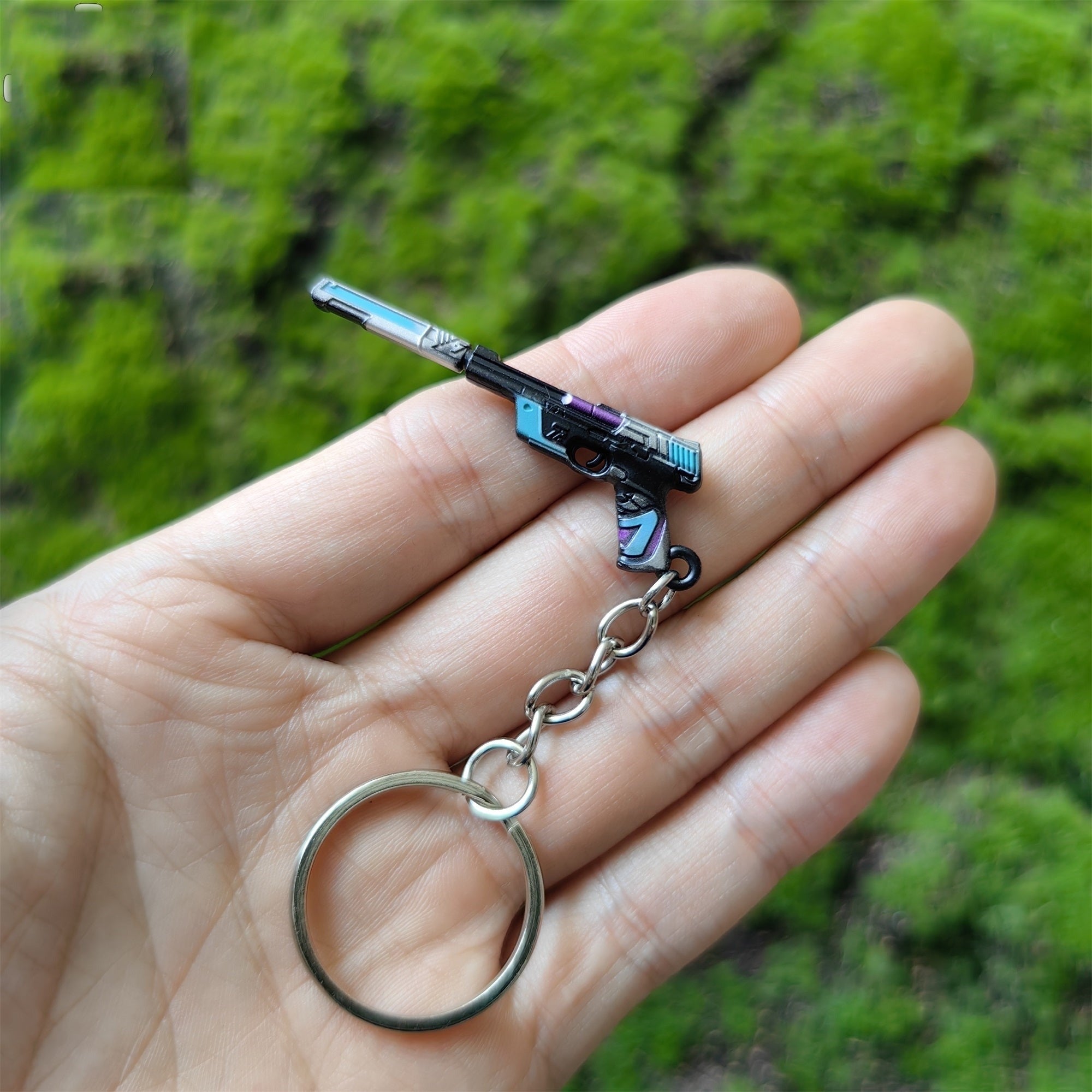 Tiny Topotek Ghost Gun Metal Keychain