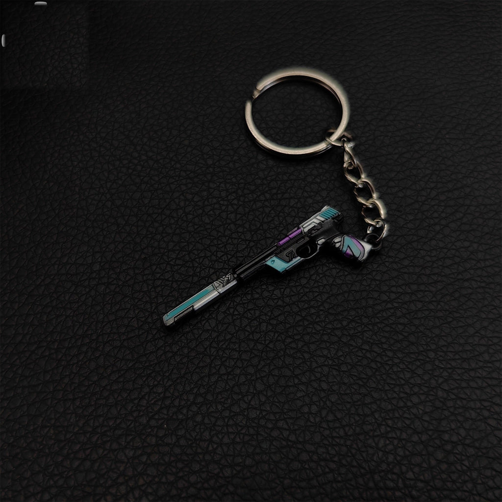 Tiny Topotek Ghost Gun Metal Keychain