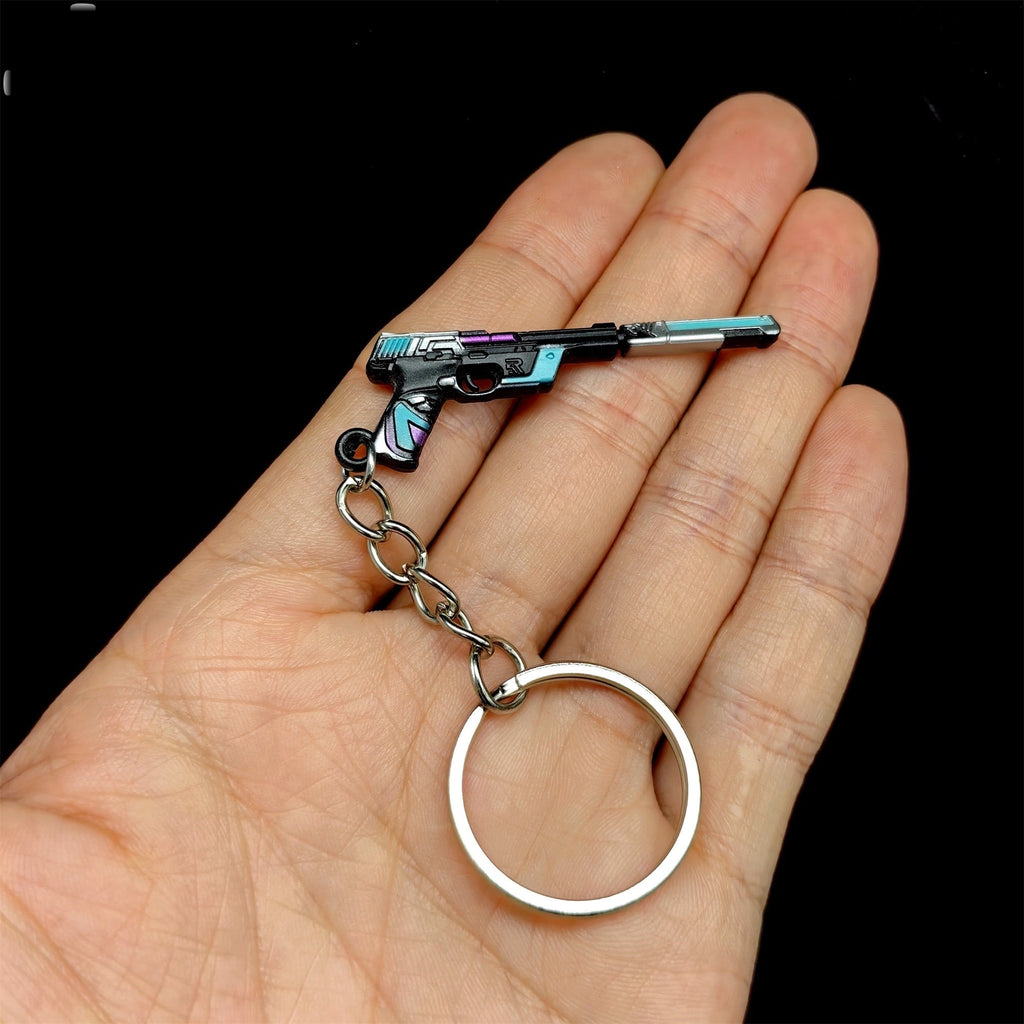 Tiny Topotek Ghost Gun Metal Keychain
