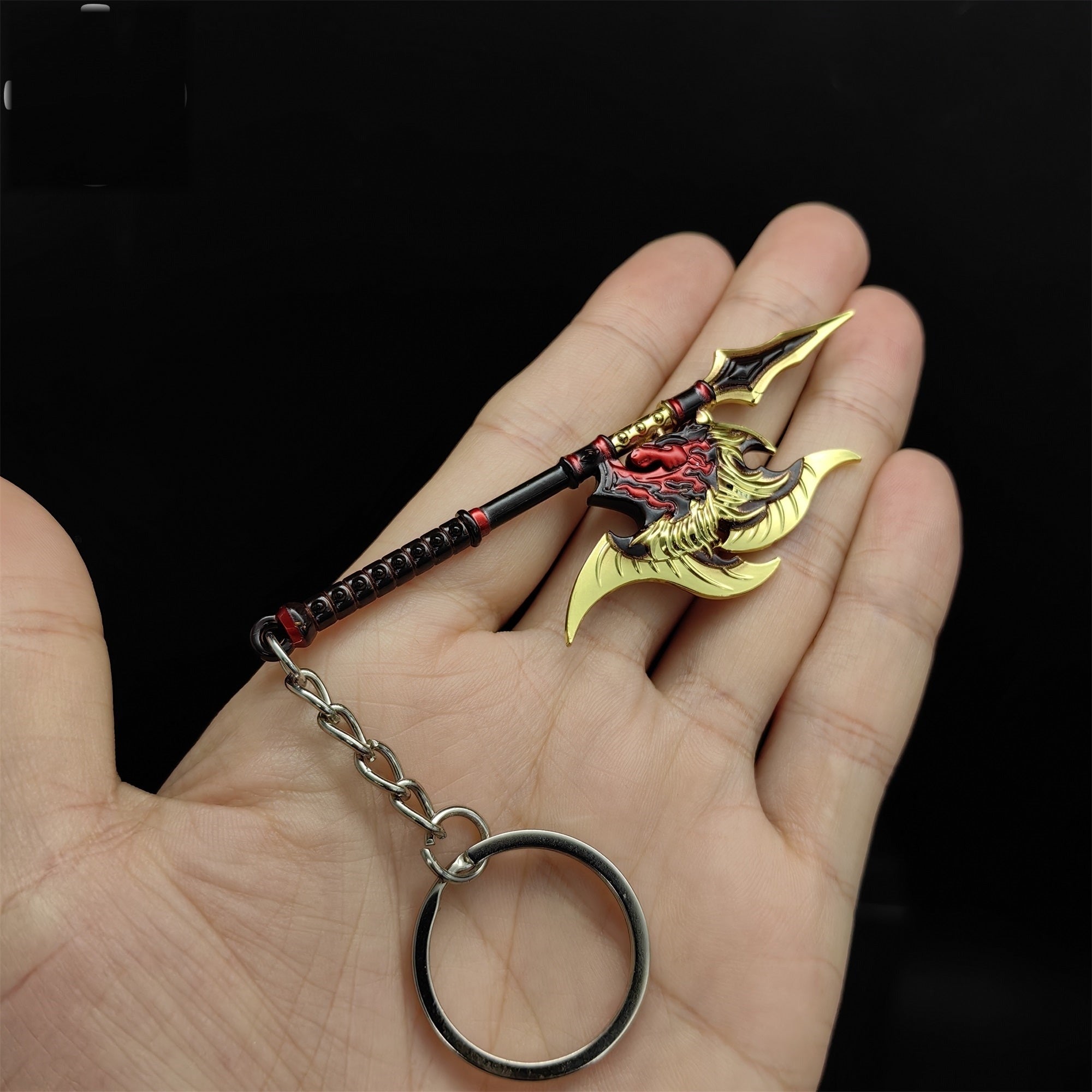 Mini Twin Shadow Axe Weapon Pendant Keychain