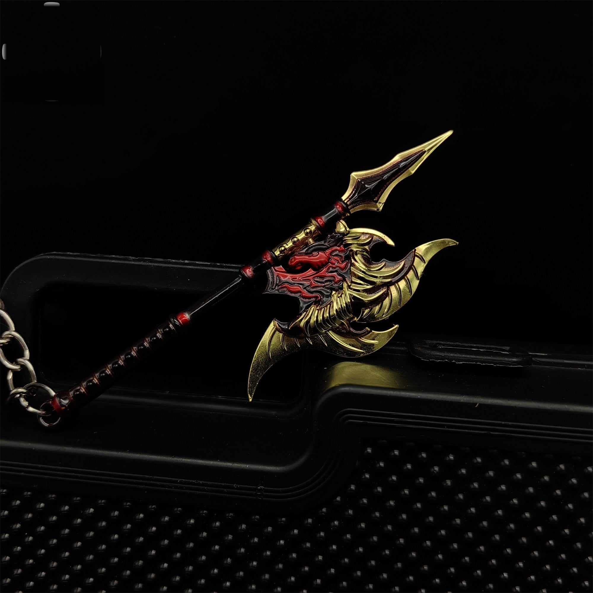 Mini Twin Shadow Axe Weapon Pendant Keychain