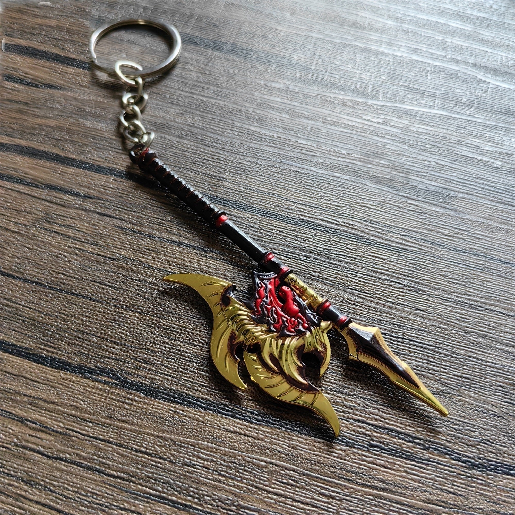Mini Twin Shadow Axe Weapon Pendant Keychain