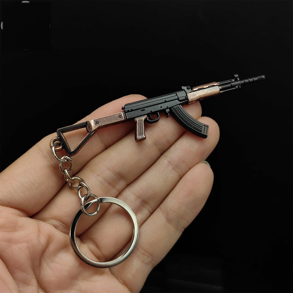 Tiny China Type 81-1 Assault Rifle Model Metal Keychain