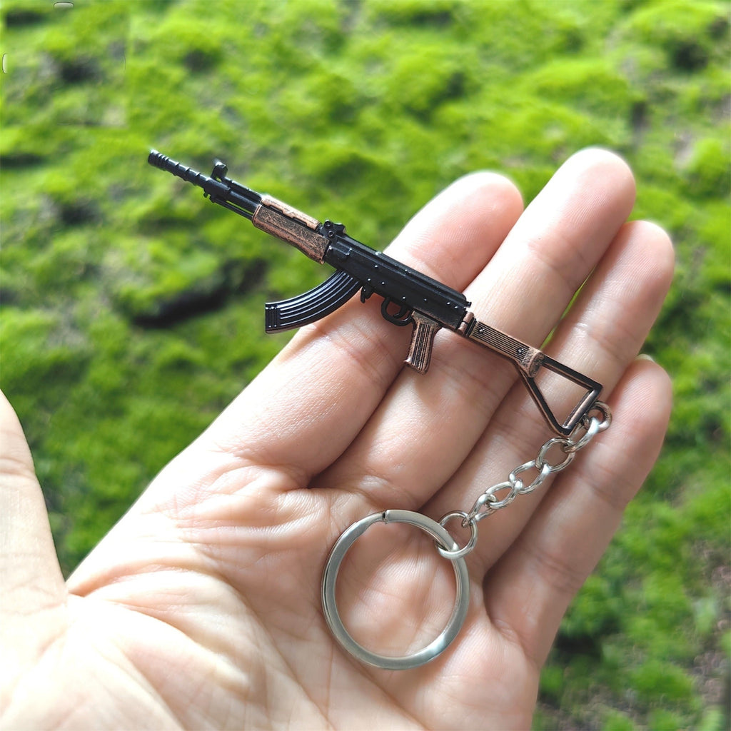 Tiny China Type 81-1 Assault Rifle Model Metal Keychain